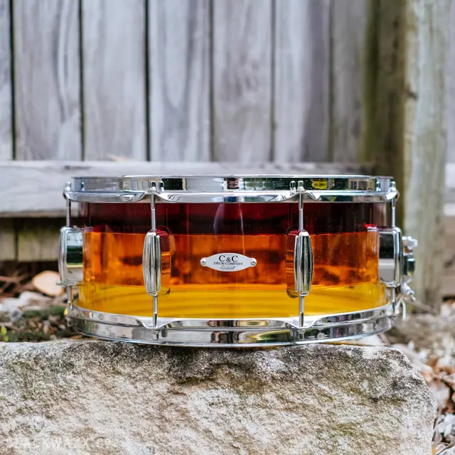 C&C Tri-Band Acrylic Snare · Mezcal Morning