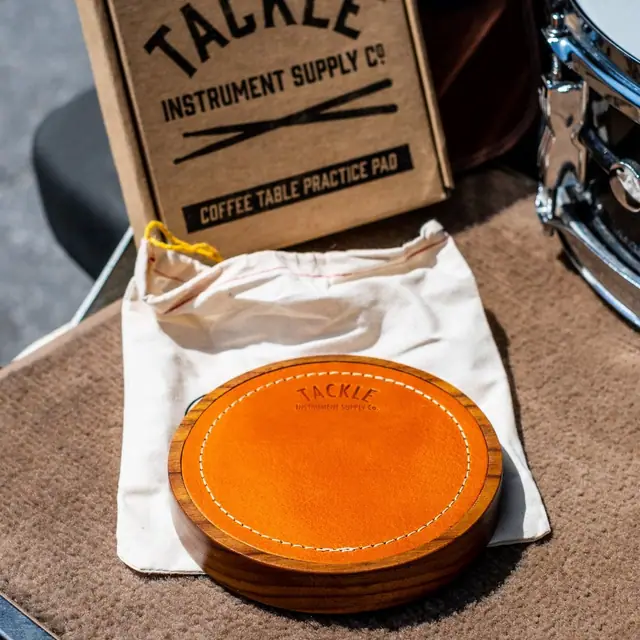 Tackle Instruments · Leather Practice Pad (6" Coffee Table Pad)