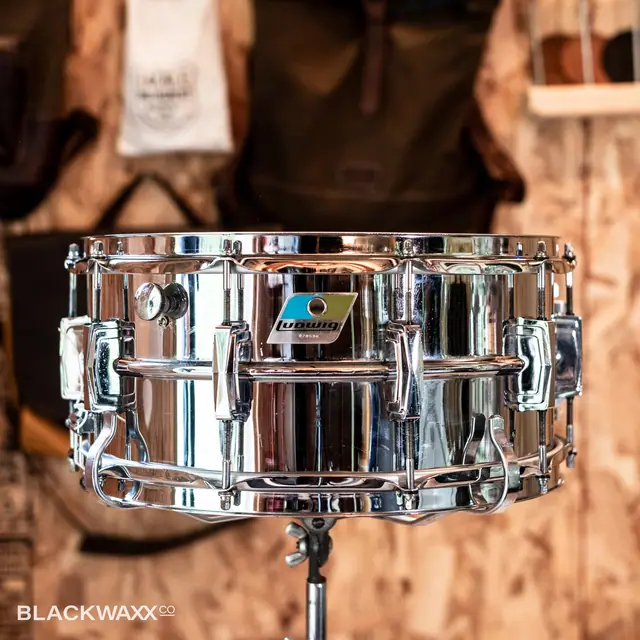 Ludwig Supraphonic 14x6.5 · 70's (Pointed Blue Olive Badge) · Bonham Snare